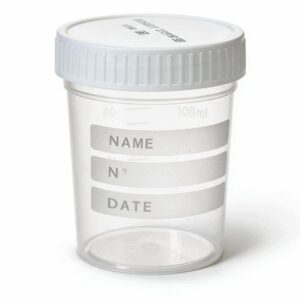 POJEMNIK NIESTERYLNY NA PRÓBKI 100 ml 100 SZT.